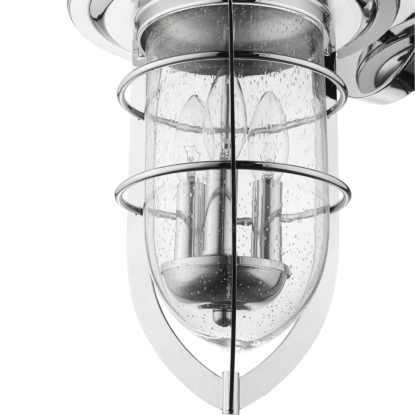 HomeRoots Dylan 3-Light Wall Light in Chrome Finish