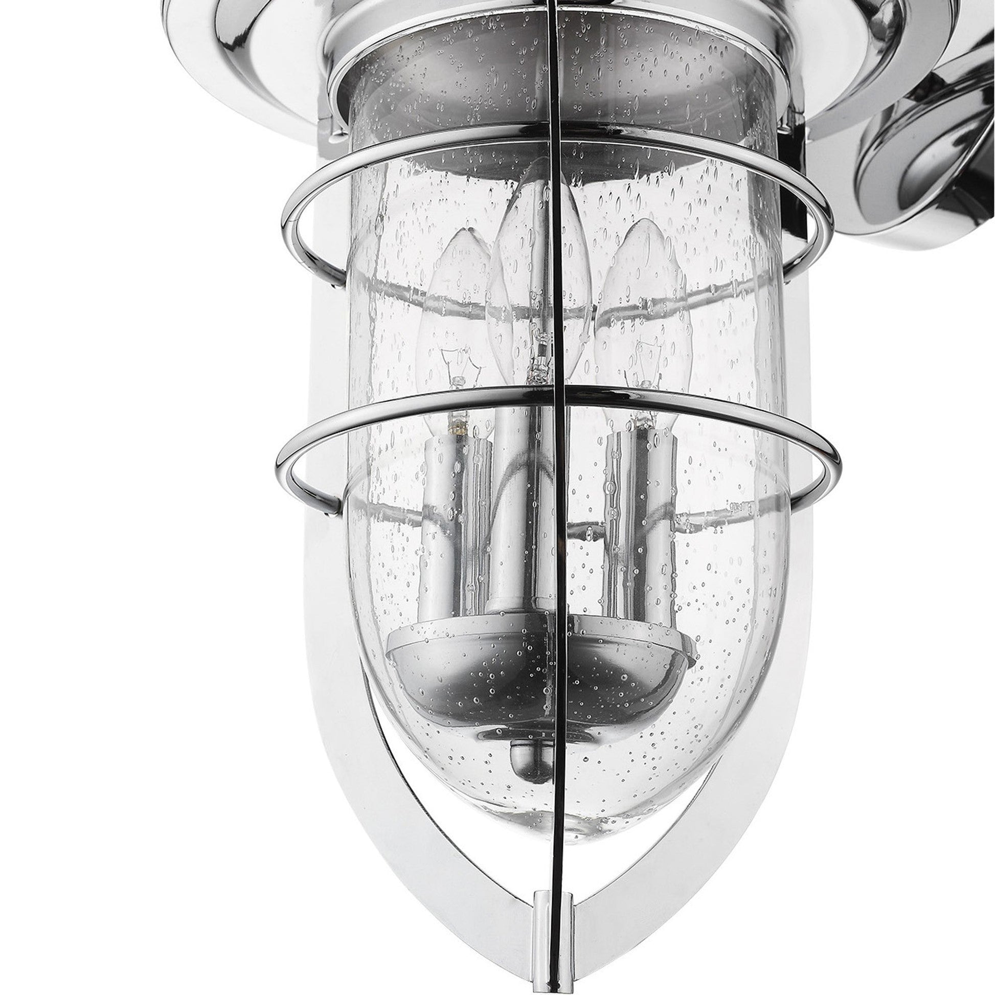 HomeRoots Dylan 3-Light Wall Light in Chrome Finish