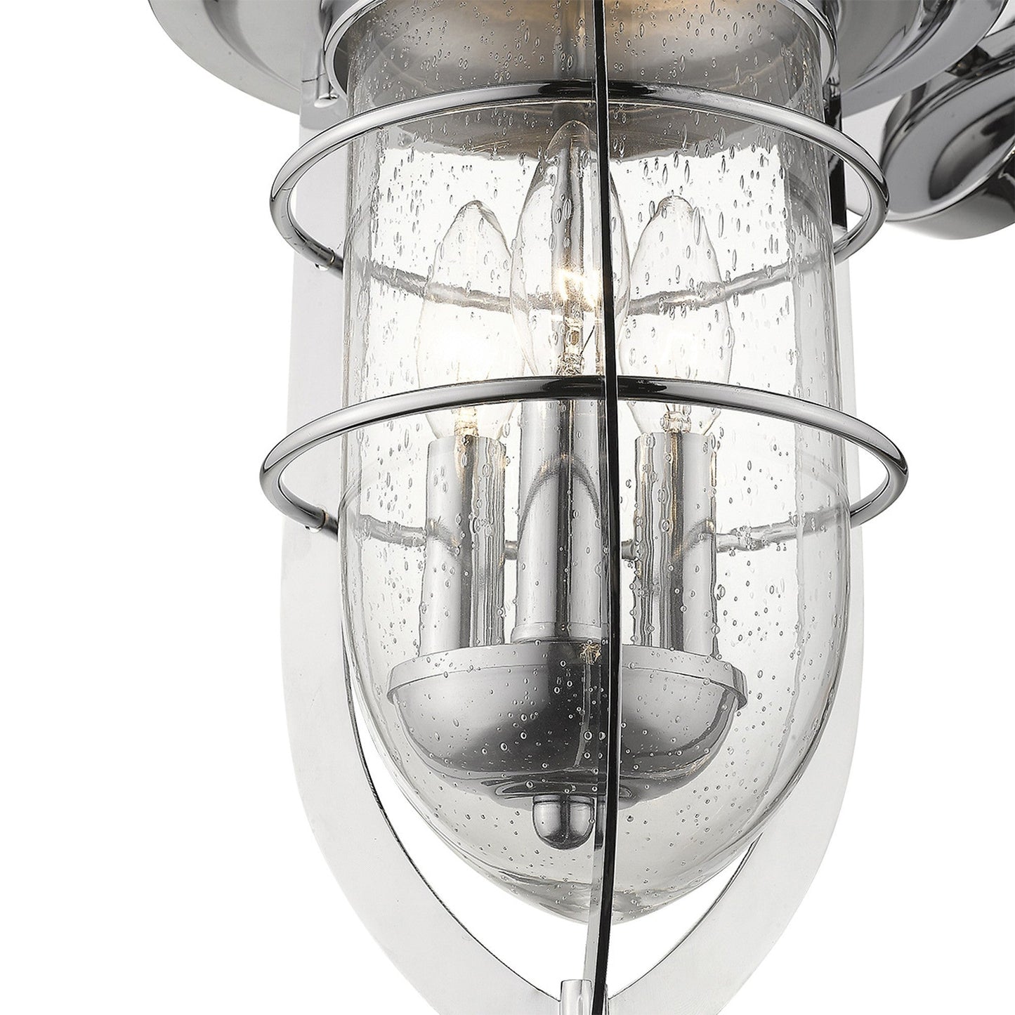 HomeRoots Dylan 3-Light Wall Light in Chrome Finish