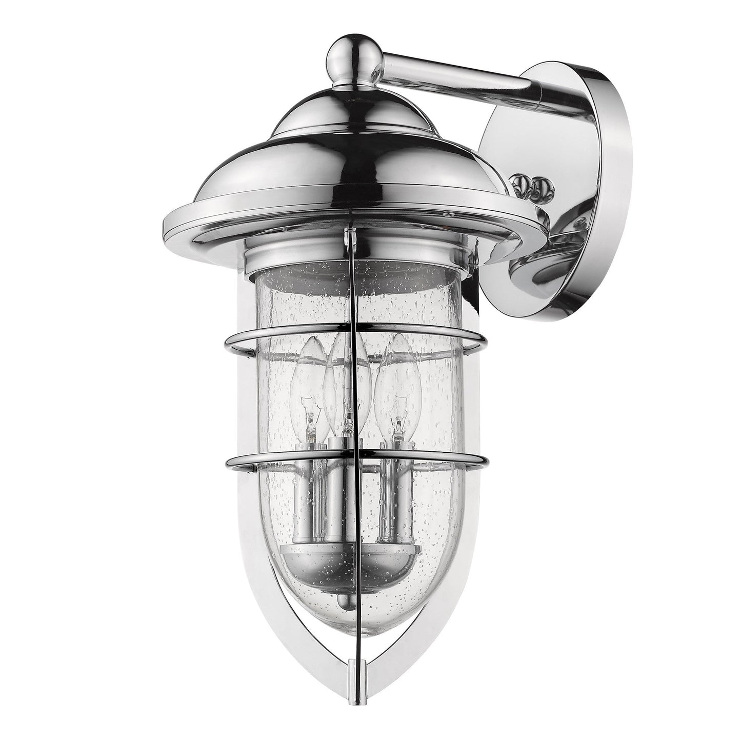 HomeRoots Dylan 3-Light Wall Light in Chrome Finish