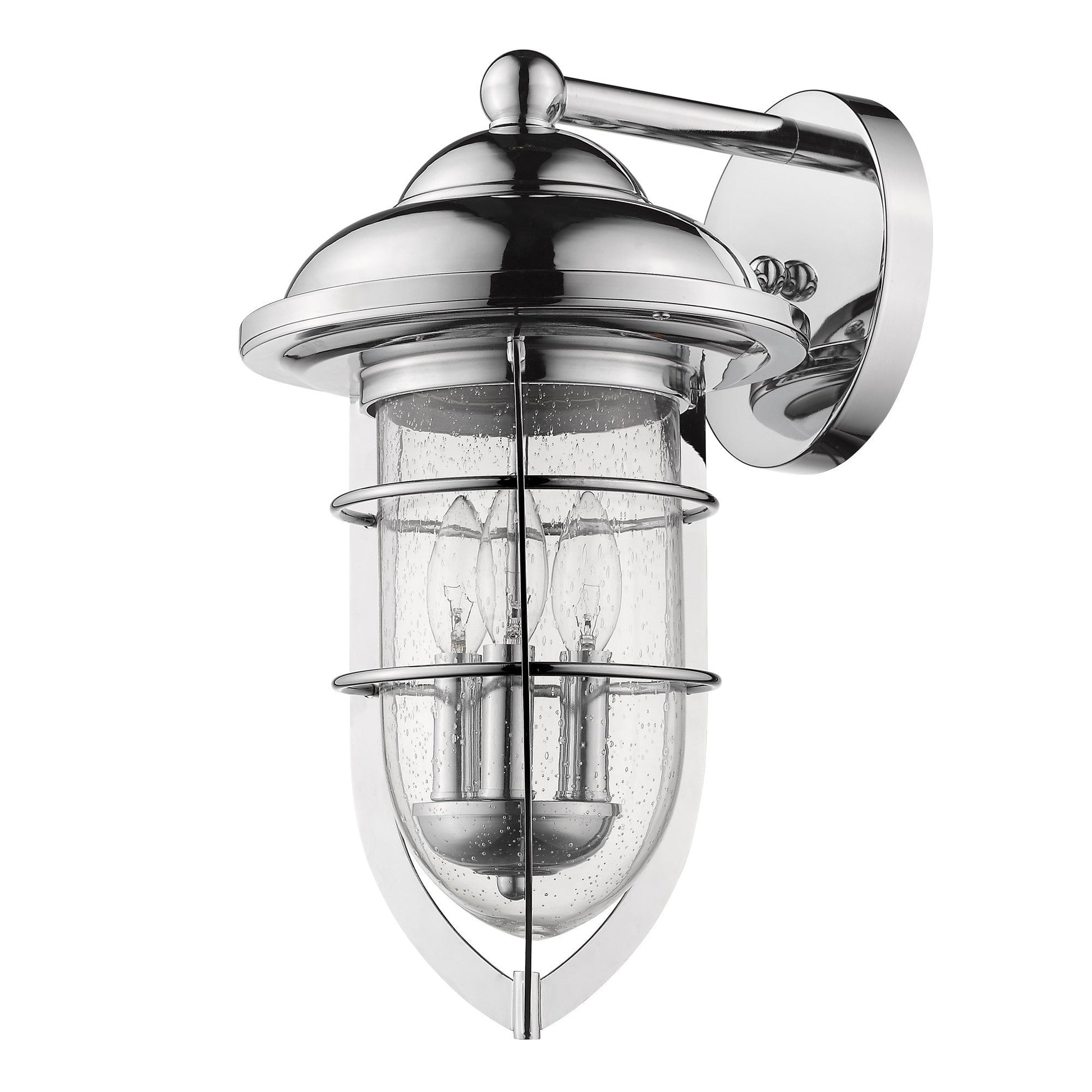 HomeRoots Dylan 3-Light Wall Light in Chrome Finish