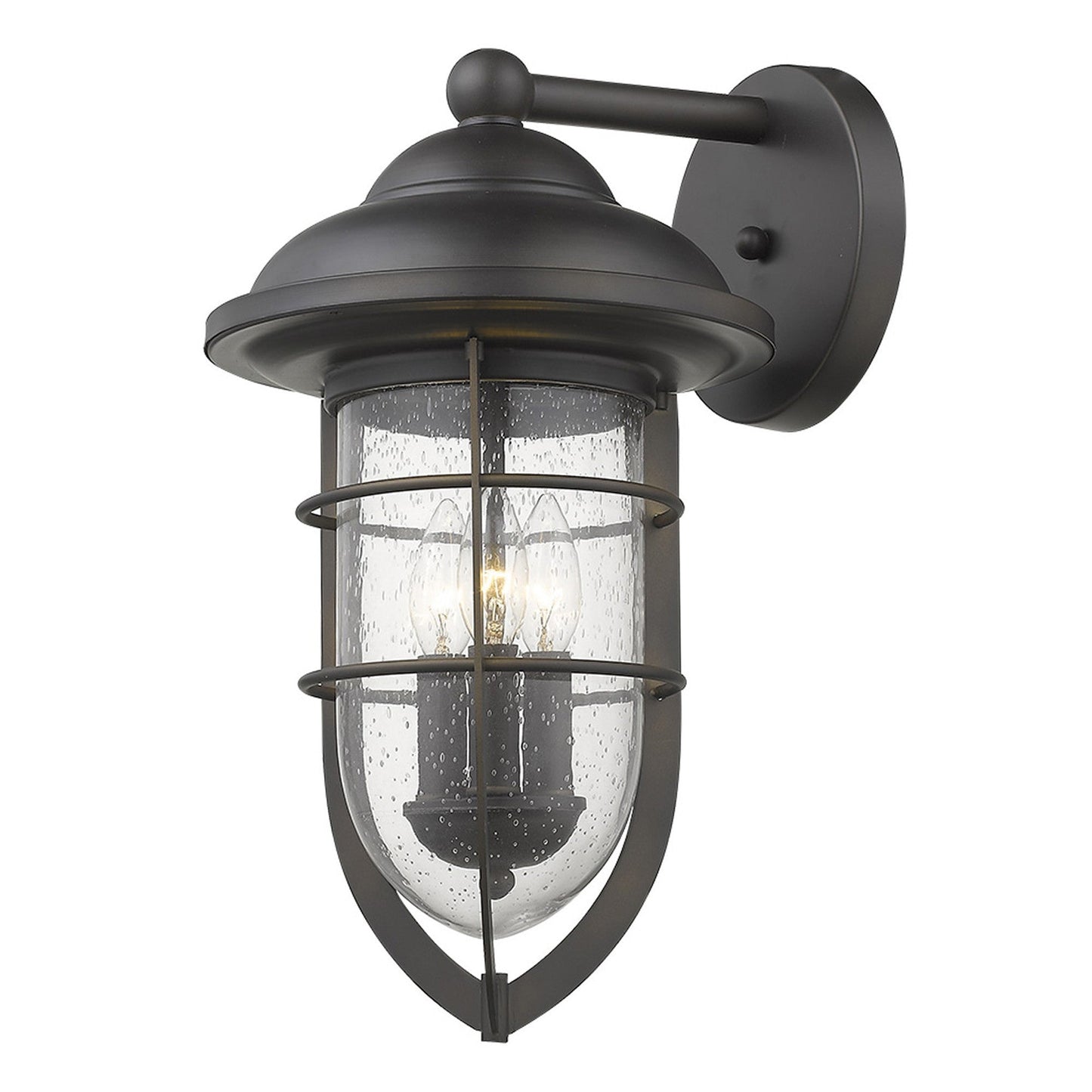 HomeRoots Dylan 3-Light Wall Light in Oil Rubbed Bronze Finish