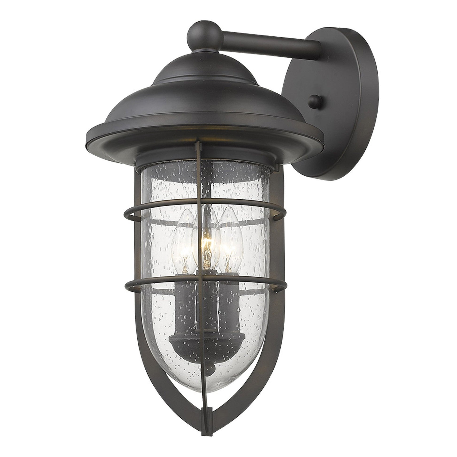 HomeRoots Dylan 3-Light Wall Light in Oil Rubbed Bronze Finish