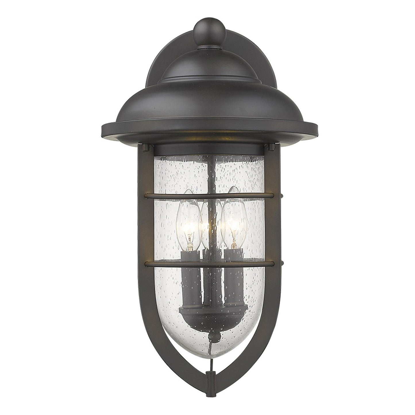 HomeRoots Dylan 3-Light Wall Light in Oil Rubbed Bronze Finish