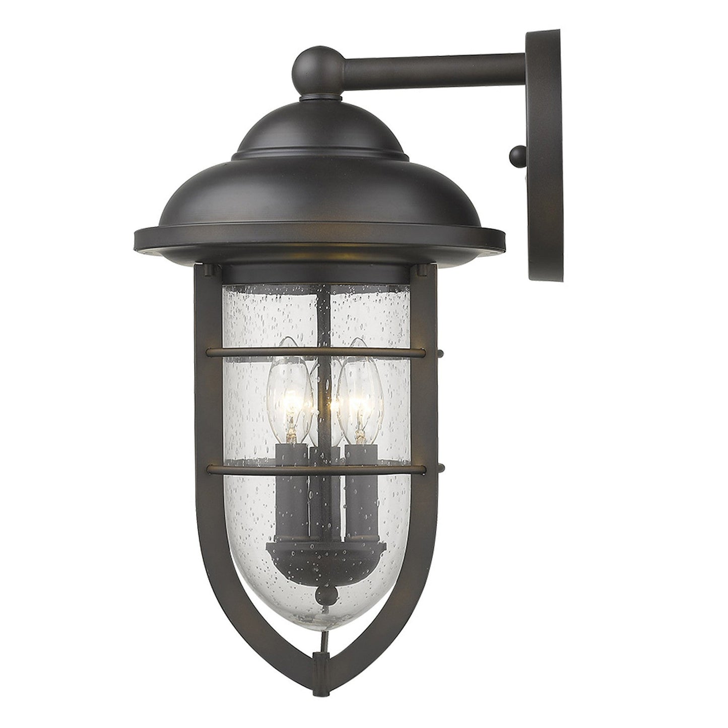 HomeRoots Dylan 3-Light Wall Light in Oil Rubbed Bronze Finish