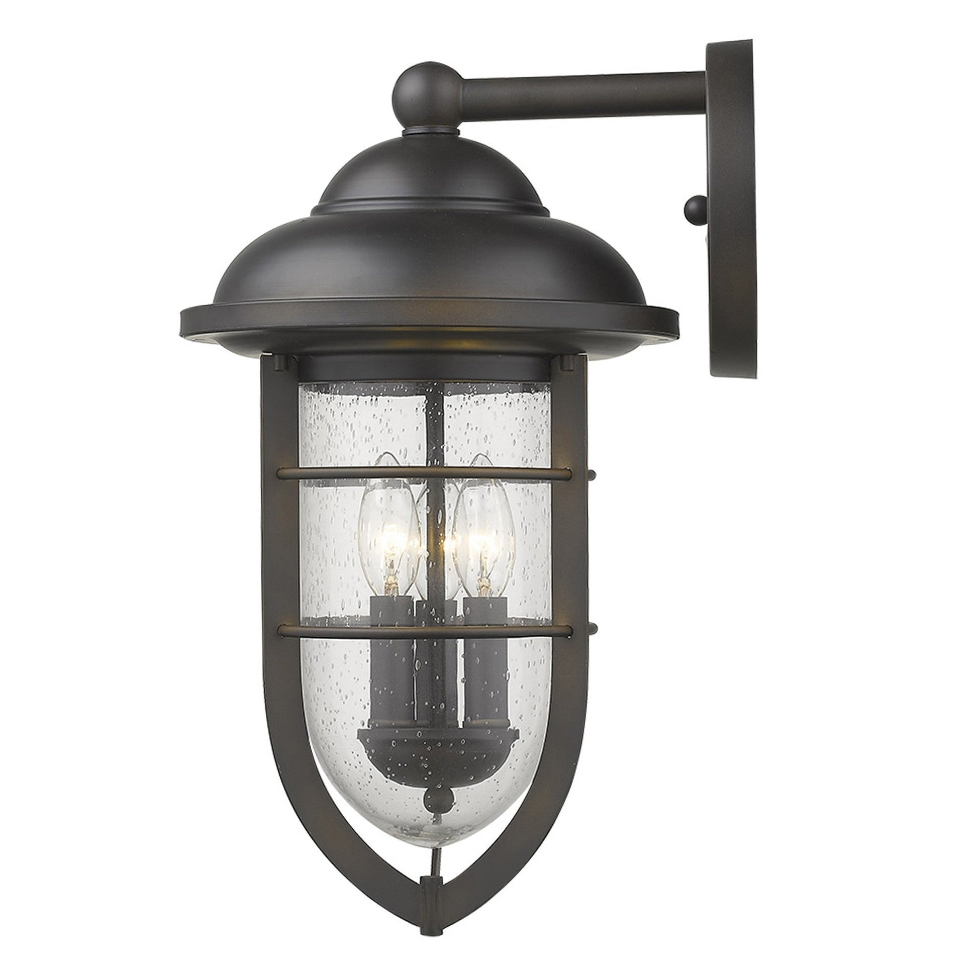 HomeRoots Dylan 3-Light Wall Light in Oil Rubbed Bronze Finish