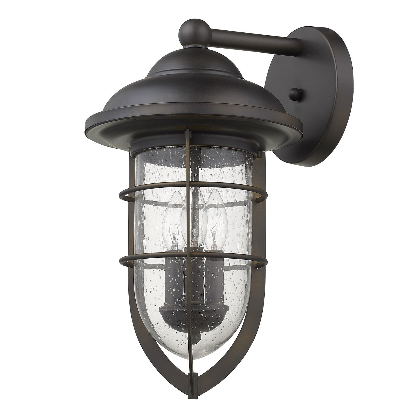 HomeRoots Dylan 3-Light Wall Light in Oil Rubbed Bronze Finish