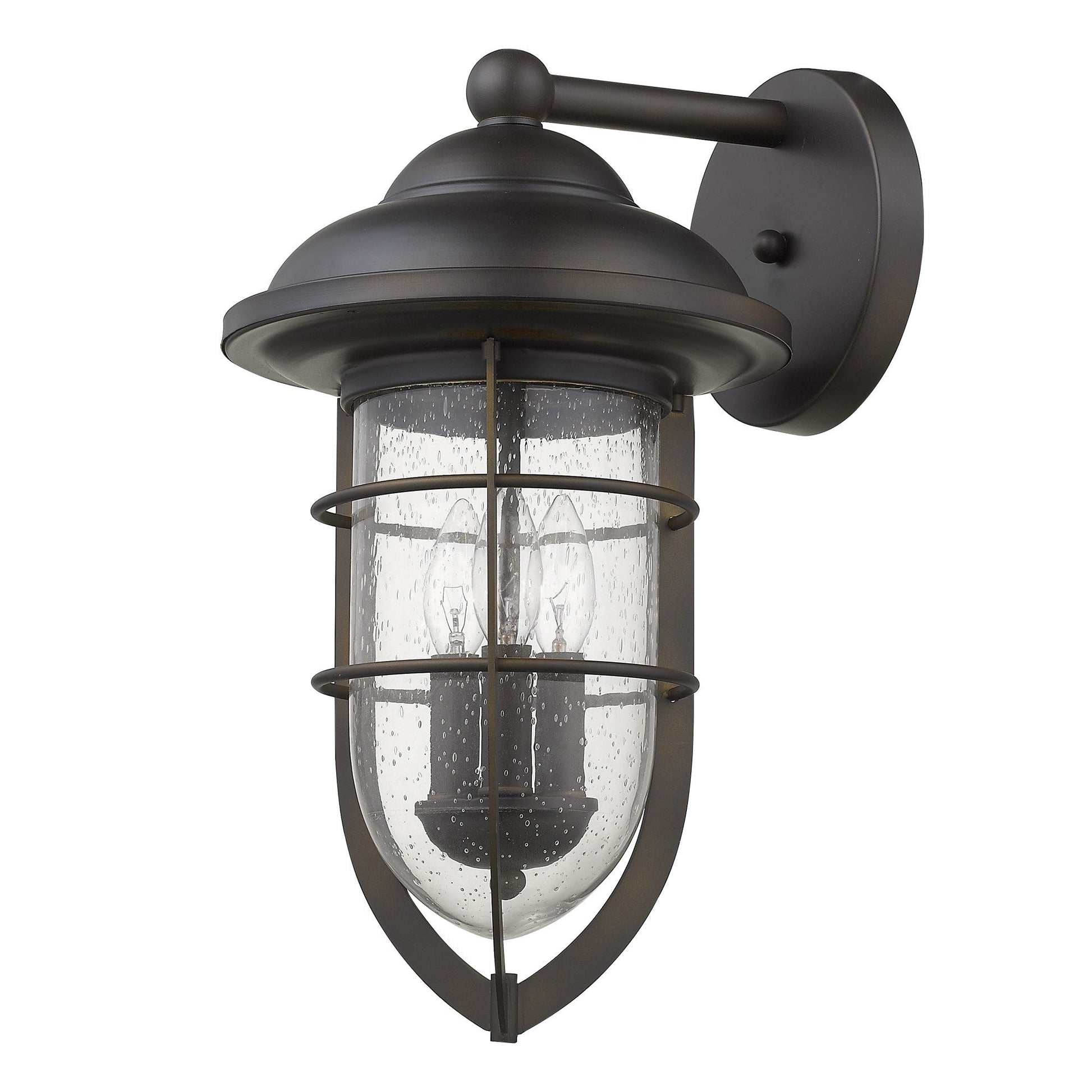 HomeRoots Dylan 3-Light Wall Light in Oil Rubbed Bronze Finish