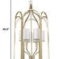 HomeRoots Ellie 6-Light Foyer Pendant in Washed Gold Finish