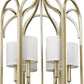 HomeRoots Ellie 6-Light Foyer Pendant in Washed Gold Finish