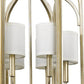 HomeRoots Ellie 6-Light Foyer Pendant in Washed Gold Finish