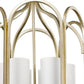 HomeRoots Ellie 6-Light Foyer Pendant in Washed Gold Finish