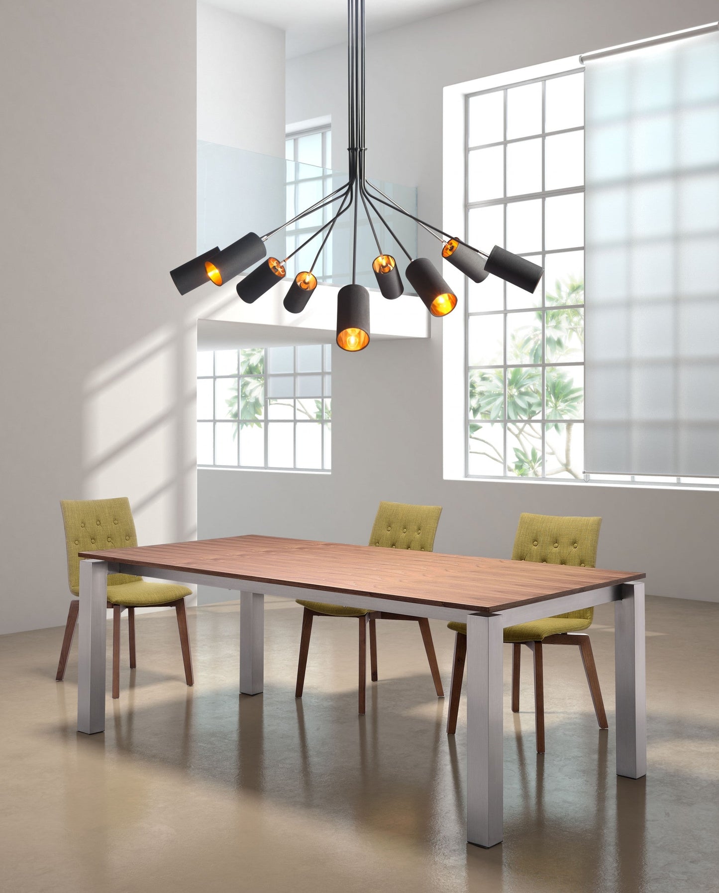 HomeRoots Explosion Ceiling Lamp in Black Finish