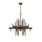 HomeRoots Fallon 24-Light Chandelier in Oil Rubbed Bronze Finish