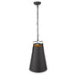 HomeRoots Faza 1-Light Pendant in Matte Black Finish