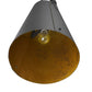 HomeRoots Faza 1-Light Pendant in Matte Black Finish