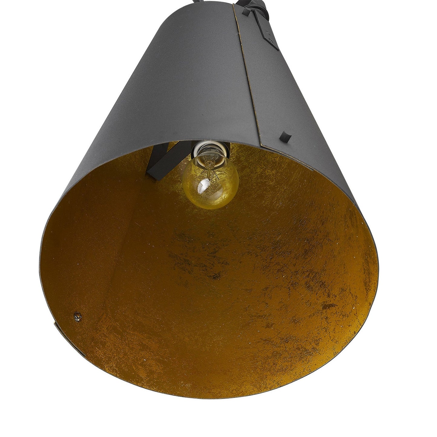 HomeRoots Faza 1-Light Pendant in Matte Black Finish