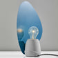 HomeRoots Fin Concrete Table Lamp With Turquoise Finish