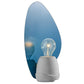 HomeRoots Fin Concrete Table Lamp With Turquoise Finish