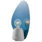 HomeRoots Fin Concrete Table Lamp With Turquoise Finish