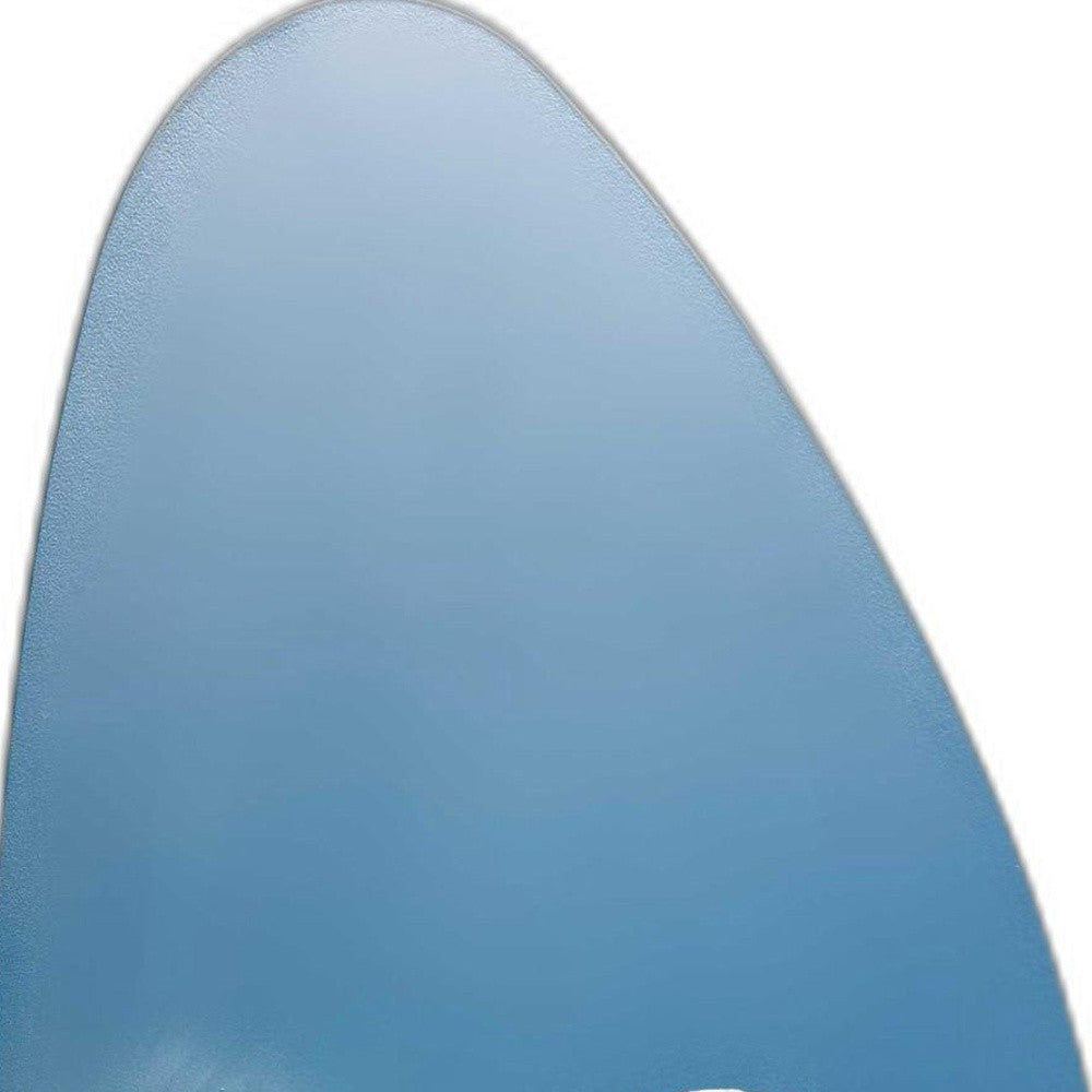 HomeRoots Fin Concrete Table Lamp With Turquoise Finish