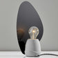 HomeRoots Fin Concrete Table Lamp in Black Finish