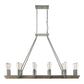HomeRoots Finnick 12-Light Chandelier in Satin Nickel Finish