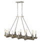 HomeRoots Finnick 12-Light Chandelier in Satin Nickel Finish