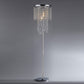 HomeRoots Floor Lamp In Chrome And Crystal Finish