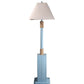 HomeRoots Floor Lamp With Aqua Blue and Nautical Rope Finish