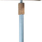 HomeRoots Floor Lamp With Aqua Blue and Nautical Rope Finish