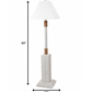 HomeRoots Floor Lamp With Bright White and Nautical Rope Finish