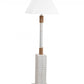 HomeRoots Floor Lamp With Bright White and Nautical Rope Finish