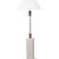 HomeRoots Floor Lamp With Bright White and Nautical Rope Finish