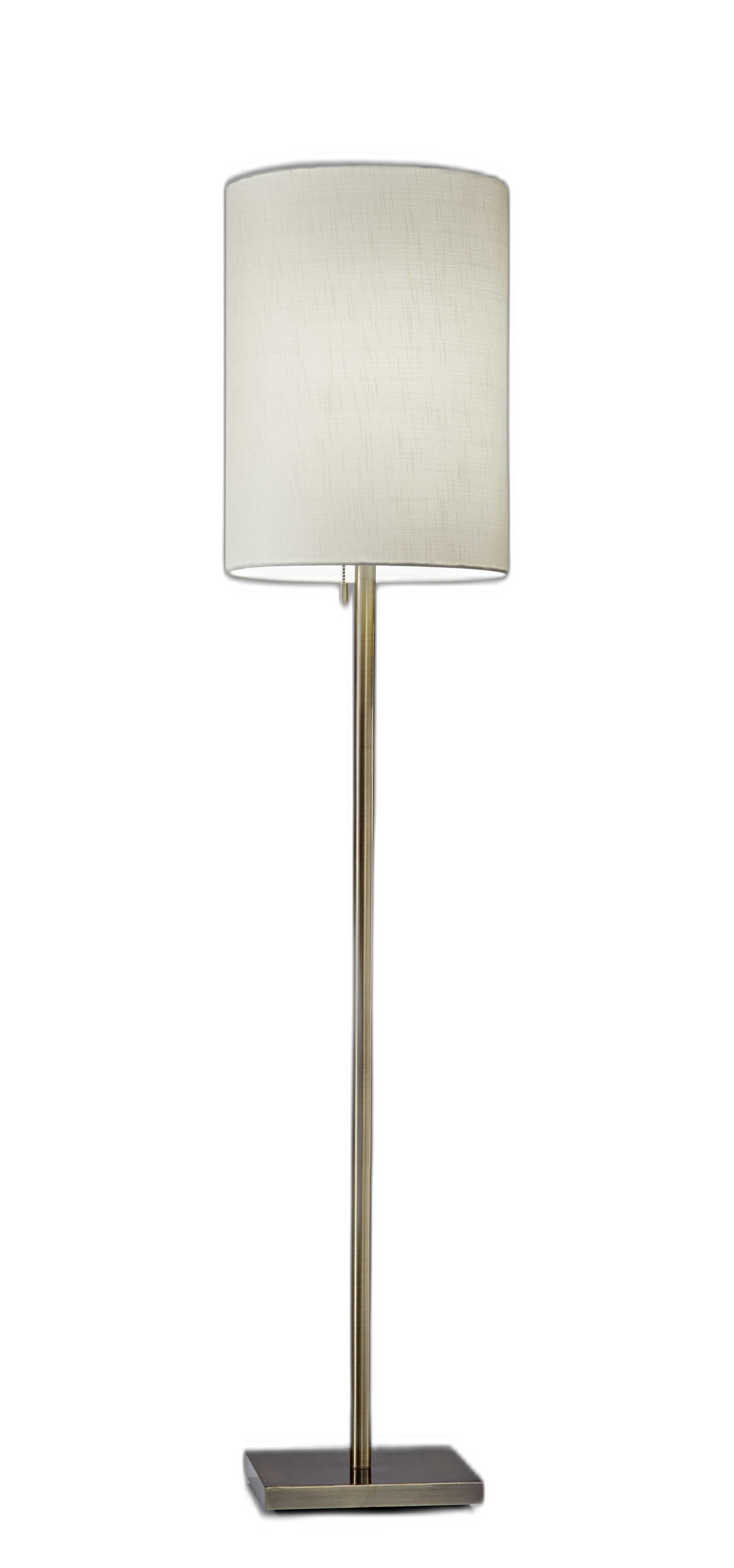 HomeRoots Floor Lamp With Classic Silhouette and Brass Metal Finish