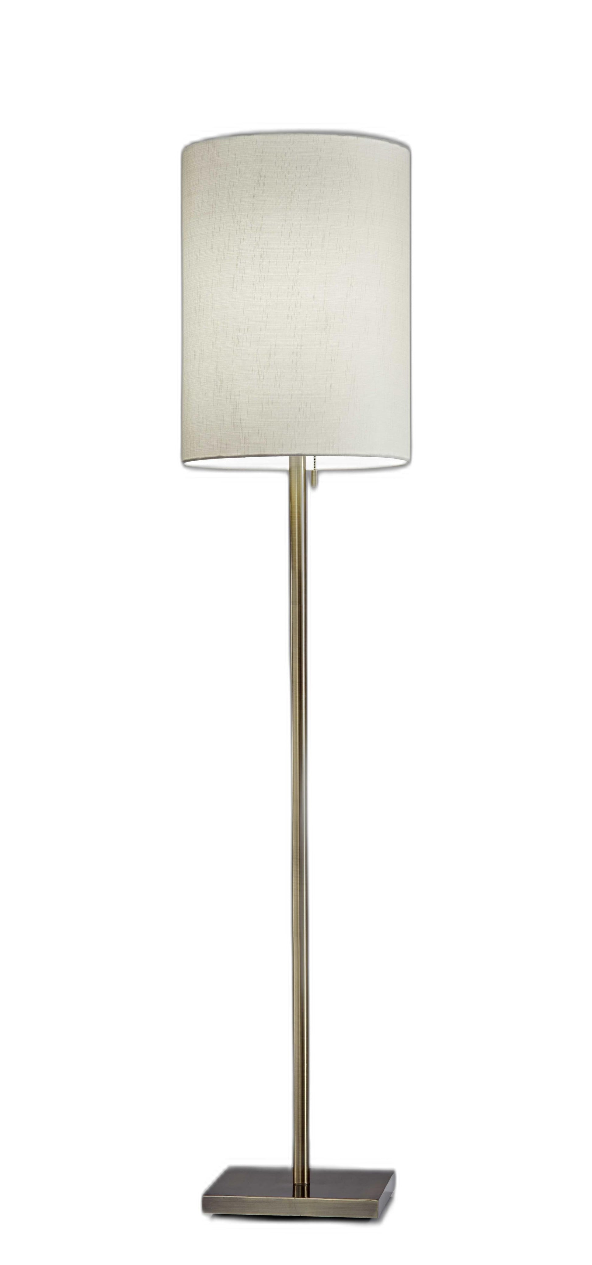 HomeRoots Floor Lamp With Classic Silhouette and Brass Metal Finish