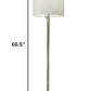 HomeRoots Floor Lamp With Classic Silhouette and Brass Metal Finish