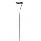 HomeRoots Floor Lamp With Halo Shade in Black Metal Finish