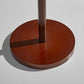 HomeRoots Floor Lamp With Slim Cylindrical Shade in Walnut Wood Finish