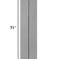 HomeRoots Floor Lamp With White Opal Wine Glass Shade and Brushed Steel Finish