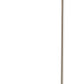 HomeRoots Floor Lamp with Adjustable Arc and Classic Linen Shade in Brushed Steel Metal Finish