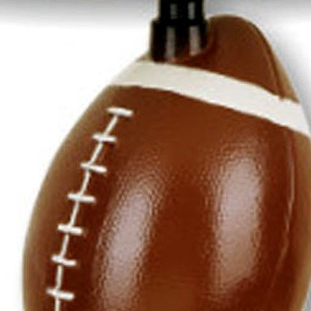 HomeRoots Football Shaped Table Lamp With White Shade
