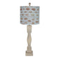 HomeRoots French Country Speckled Eggs Table Lamp in Rustic Taupe Finish