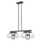 HomeRoots Garner 4-Light Island Pendant in Oil Rubbed Bronze Finish