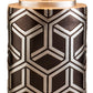HomeRoots Geo Weave Table Lamp With Deep Brown and Silver Finish