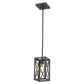 HomeRoots Geometric Mini Pendant Hanging Light in Bronze Metal Finish