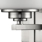 HomeRoots Geometric Wall Sconce With Frosted Glass Shade and Silver Finish