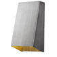 HomeRoots Geometric Wall Sconce in Brushed Silver Finish