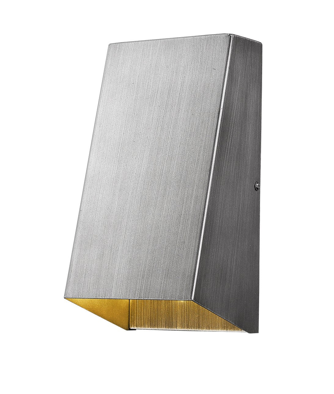 HomeRoots Geometric Wall Sconce in Brushed Silver Finish