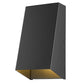 HomeRoots Geometric Wall Sconce in Matte Black Finish